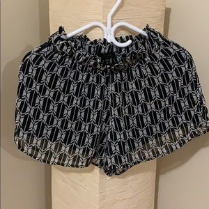 Black & White, Diamond-Printed Shorts